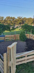 Fence around garden